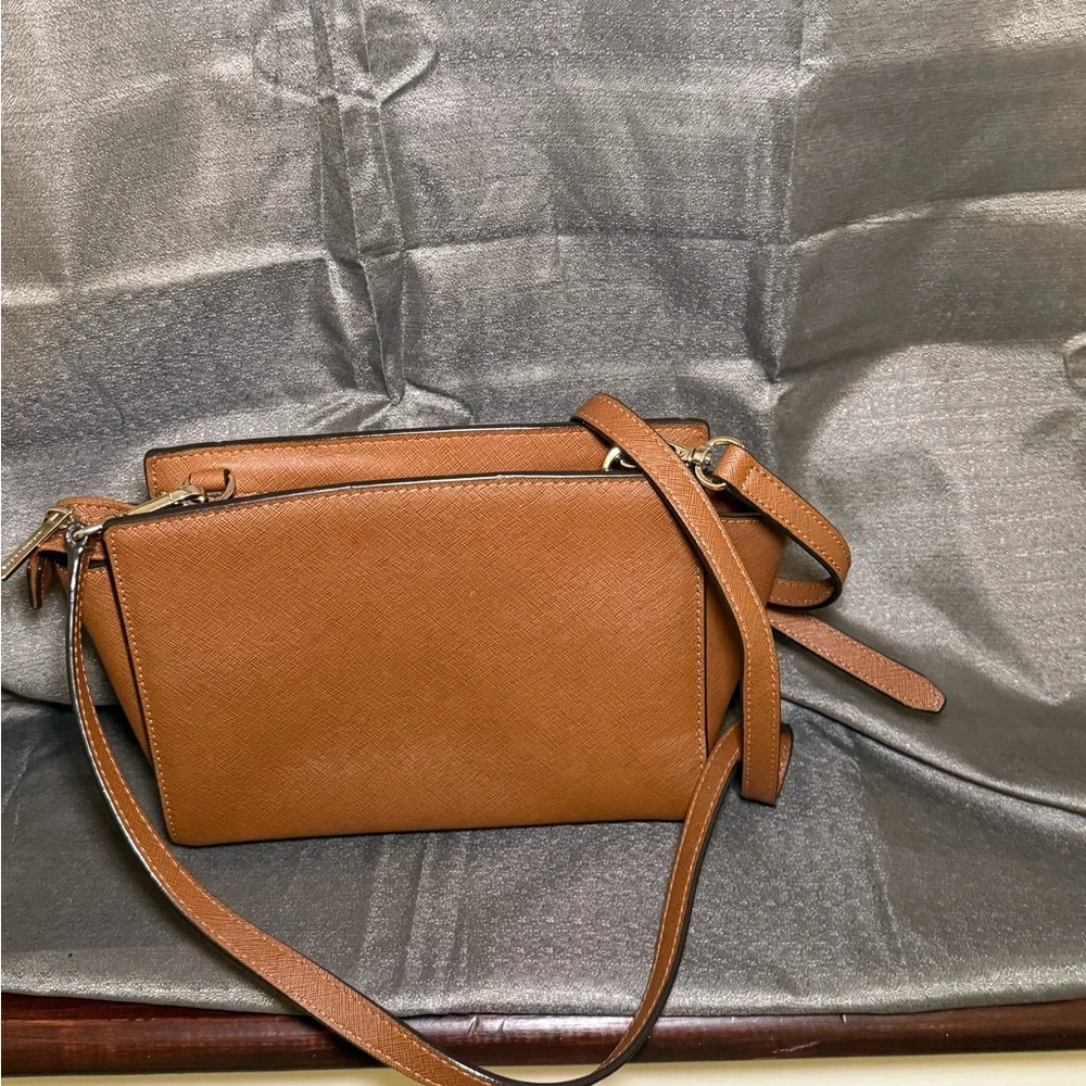 Michael Kors Brown Leather Shoulder Bag - Picture 7 of 8